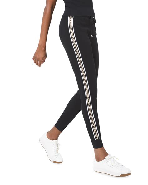 michael kors logo pants|michael kors jogger pants women.